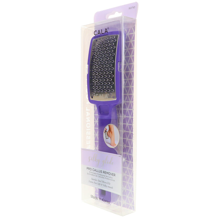 CALA Silky Glide Callus Remover Stainless Steel Micro-File Wet/Dry Skin, Purple | كالا مبرد قدم مسطح #2