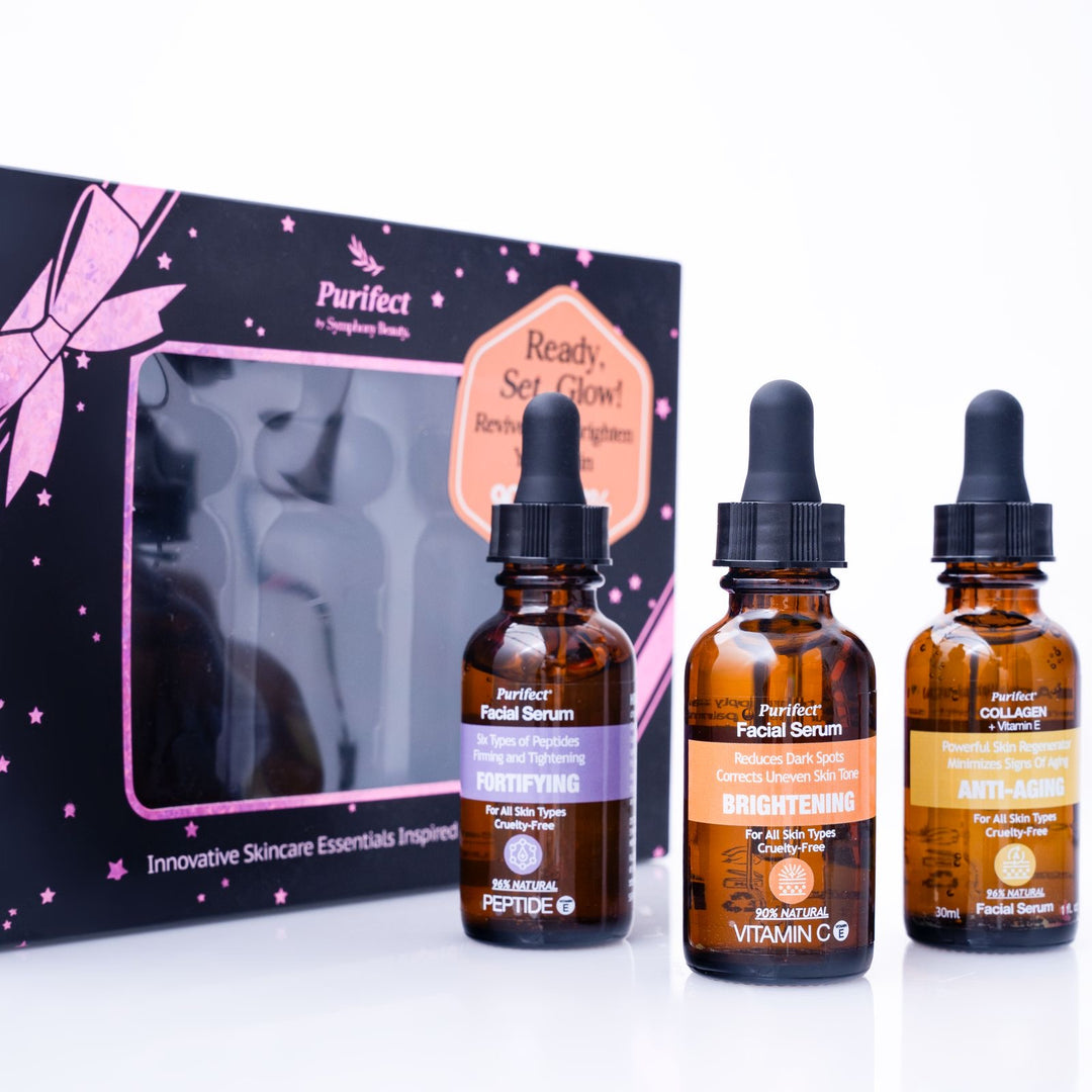 Purifect Ready, Set, Glow! Trio Facial Serums Set - 3 x - 30ml | مجموعة سيرومات الوجه الثلاثية  – 3 × 30 ملل