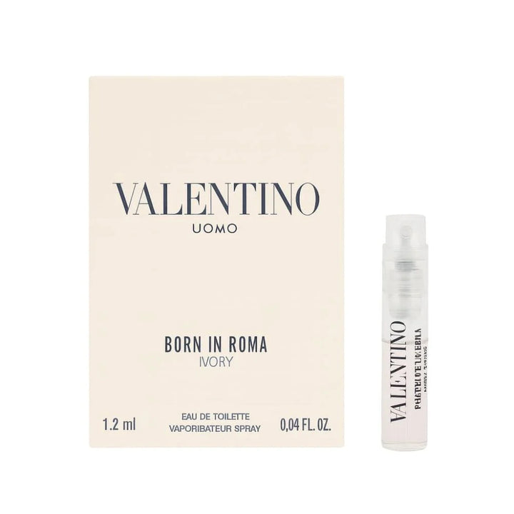 VALENTINO Sample Uomo Born in Roma Ivory EDT 1.2 ML  |  عينة عطر فالنتينو اومو بورن إن روما ايفوري للرجال 1.2 مل