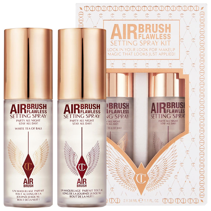 Charlotte Tilbury Airbrush Flawless Setting Spray Kit - 2x34ml | شارلوت تلبوري مجموعة بخاخ تثبيت المكياج - 2x34 مل