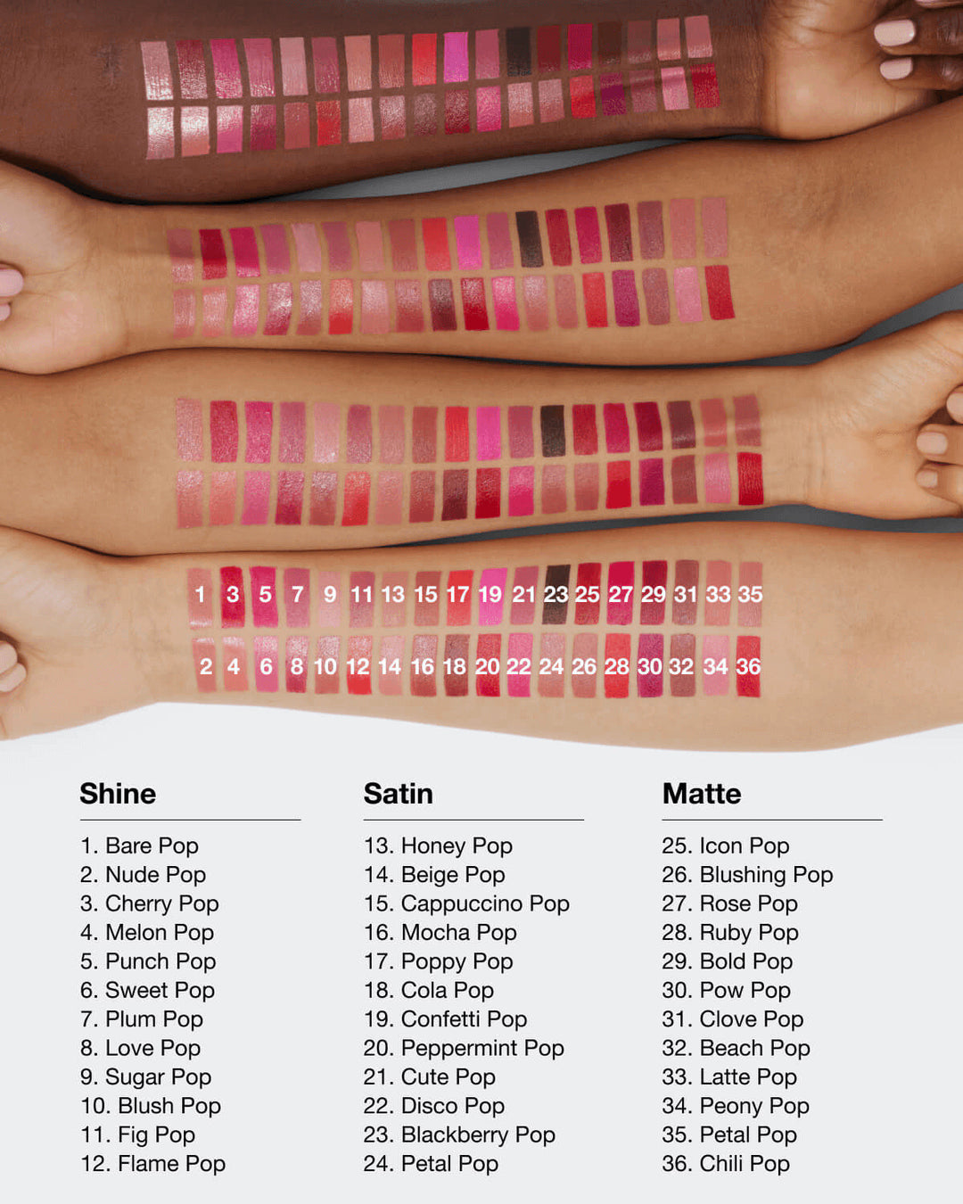 Clinique Pop Longwear Lipstick Matte - 3.9g | كلينك أحمر شفاه طويل الثبات بلمسة مطفية - 3.9 غ