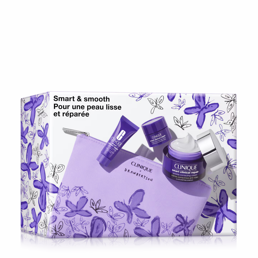 Clinique Smart Smart & Smooth SET | كلينك مجموعة العناية بالوجه سمارت اند سموث