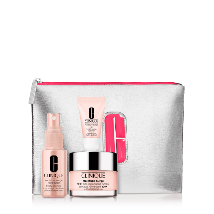 Clinique Moisture Surge Megastars 3 Piece Set | كلينك مجموعة الترطيب للوجه والشفاه ميغا ستار - 3 قطع