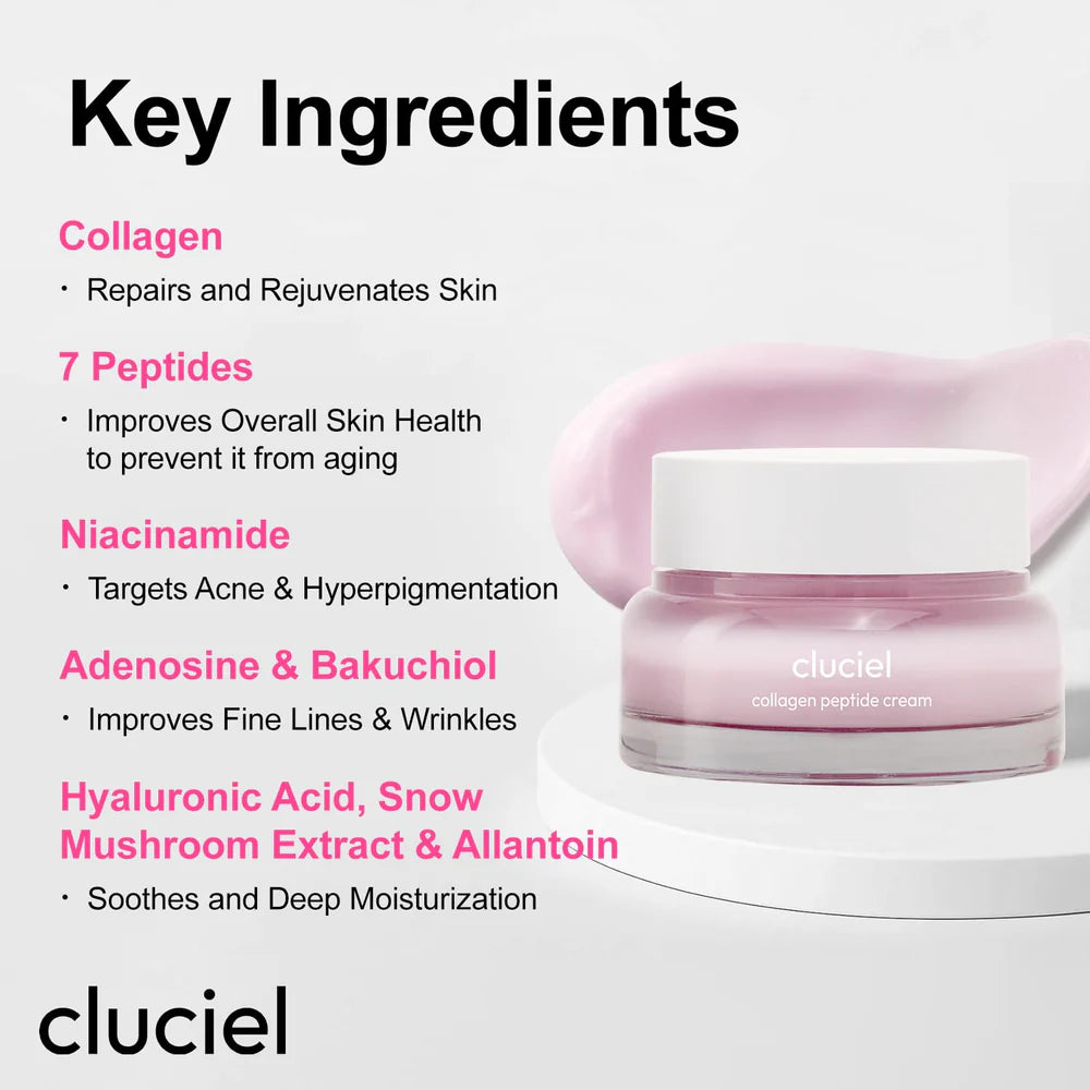cluciel Collagen Peptide Cream - 50ml | كلوسيل كريم كولاجين وببتيدات - 50مل