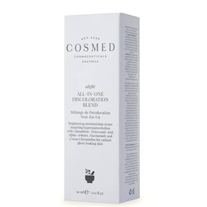 Cosmed All IN ONE Discoloration Blend Brighteting Cream - 30ml | كوزميد كربم لتفتيح البشرة - 30 مل