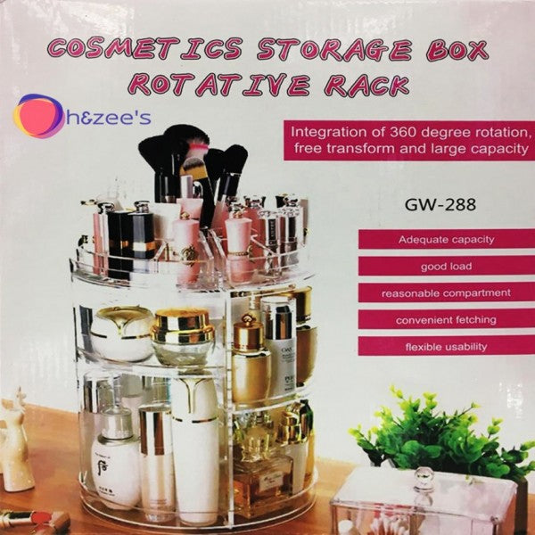 Tools & Cases Cosmet Ics Storage Box Rot At Ive Rack | منظم دوار أبيض
