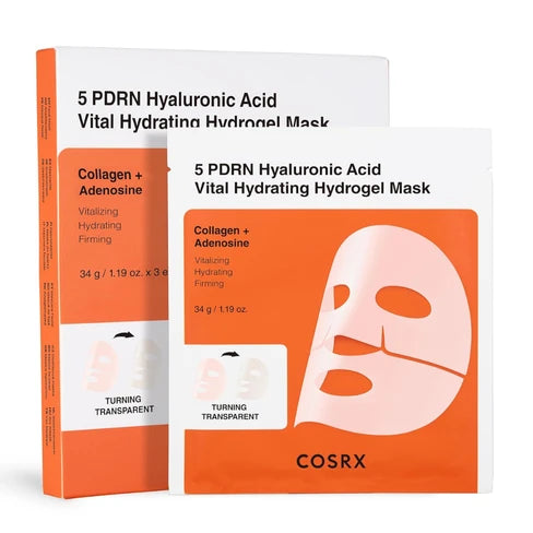 COSRX 5 PDRN Hydrating Facial Mask Hyaluronic Acid Vital - 34g | كوس ار اكس ماسك هيدروجل مرطب بحمض الهيالورونيك - 34غ #5
