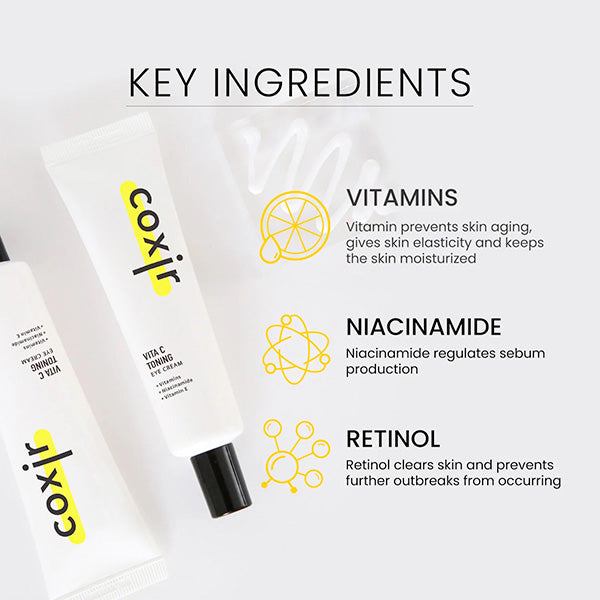 coxir Vita C Bright Eye Cream - 30ml | كوكسير كريم تحت العين بالفيتامين سي - 30 مل
