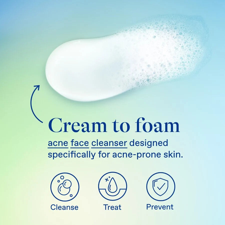 Differin 10% Benzoyl Peroxide Acne Foaming Cleanser - 148ml | ديفيرين غسول رغوي معالج لحب الشباب - 148 مل