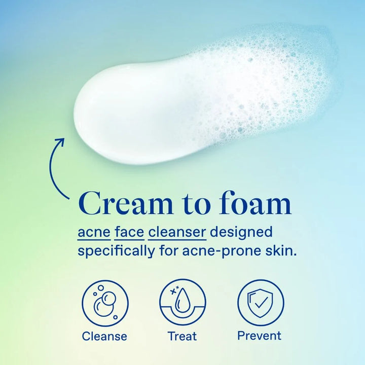 Differin 10% Benzoyl Peroxide Acne Foaming Cleanser - 148ml | ديفيرين غسول رغوي معالج لحب الشباب - 148 مل