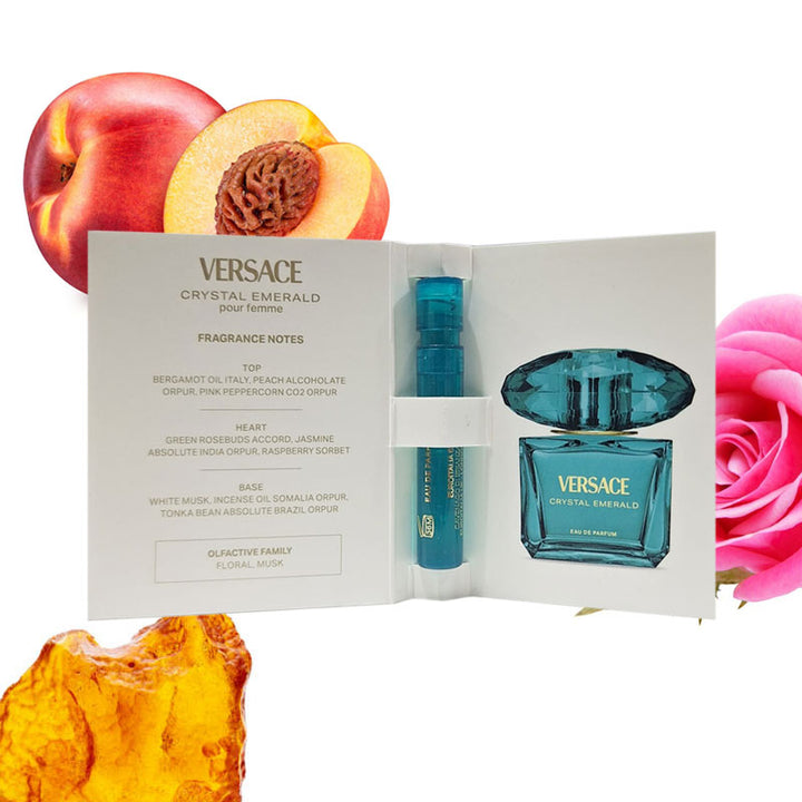 VERSACE Sample  CRYSTAL EMERALD EDP - 1 ml  | عينة فيرزاتشي عطر كريستال اميرالد للنساء 1 مل