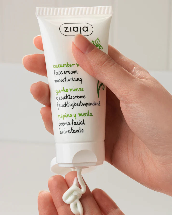 Ziaja Cucumber Mint Face Cream moisturizing - 50ml | جايا كريم مرطب للوجه بمستخلص الخيار و النعنع - 50 مل