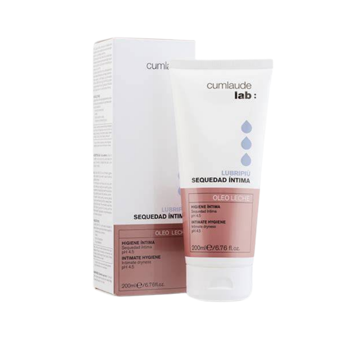 Cumlaude Lab Lubripiù Sequedad Intima intimate hygiene cream, 200 ml tube with matching white box
