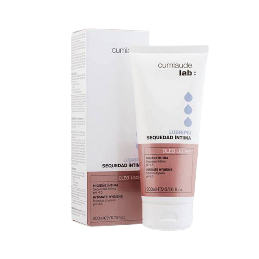Cumlaude Lab Lubripiù Sequedad Intima intimate hygiene cream, 200 ml tube with matching white box
