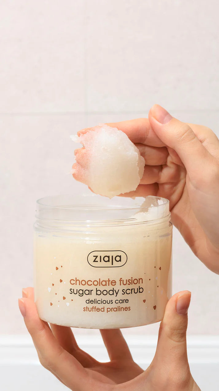 Ziaja Chocolate Fusion Sugar Body Scrub - 300ml | جايا مقشر للجسم بالشوكولا و السكر - 300 مل
