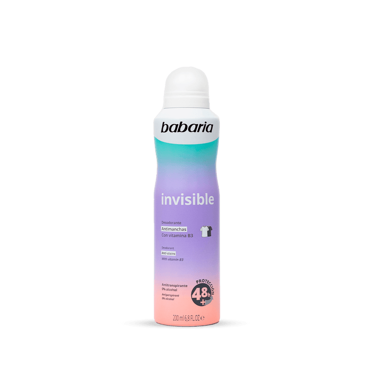 BABARIA DEODORANT SPRAY INVISIBLE Women - 200ml | باباريا بخاخ مزيل عرق للنساء – 200 مل