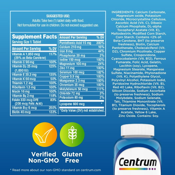 Centrum dietary supplement for men - 100 tablets | سنتروم للرجال 100 ملغ - 100 قرص #5