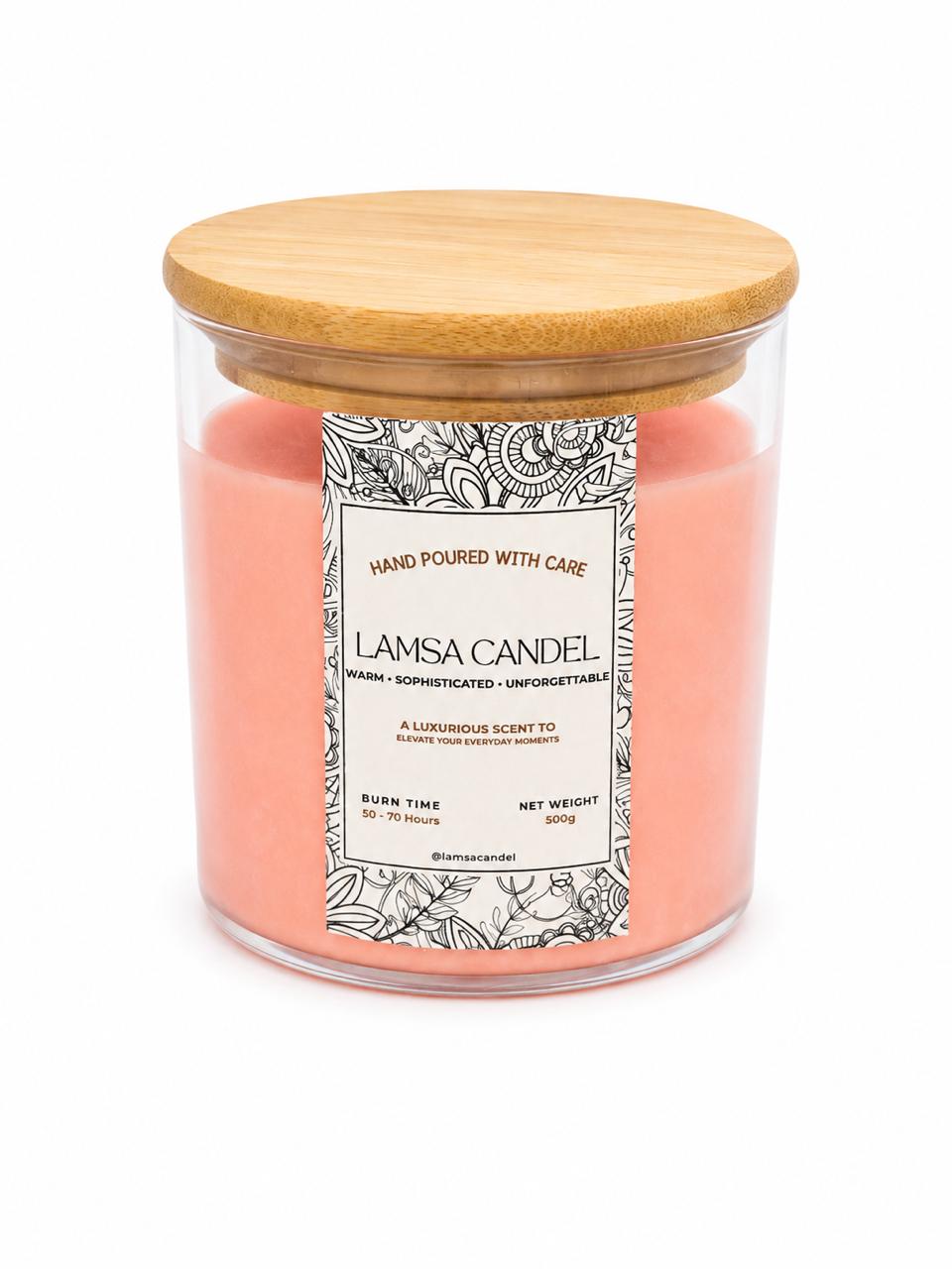 LAMSA Lady Scented Candle - 500g | لامسا شمعة - 500غ #1