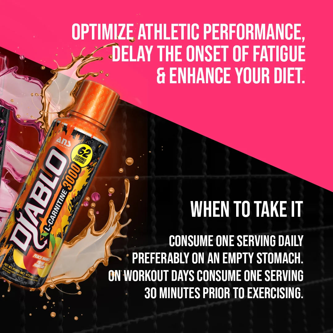 ANS Diablo Liquid Carnitine 300 - 473ml | ايه ان اس ديابلو شراب الكارنتين 300 - 473 مل