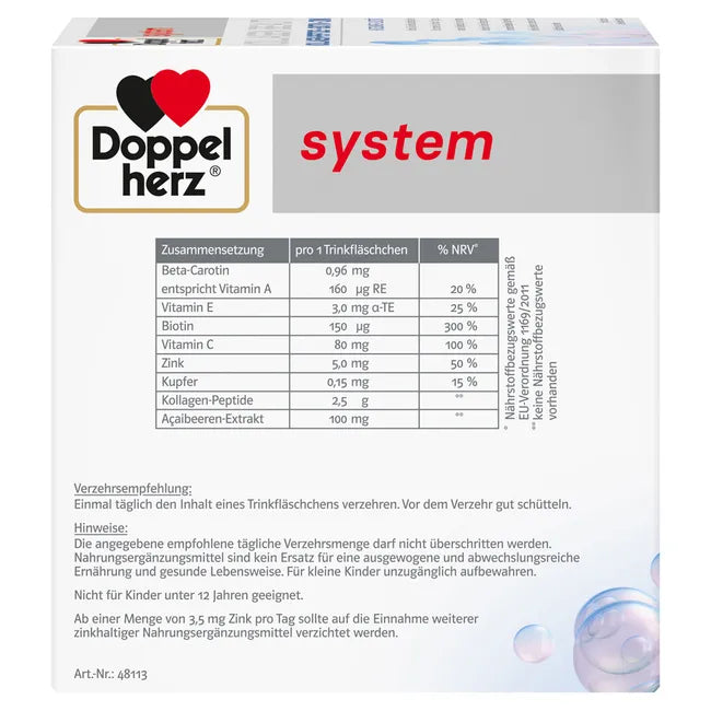 Doppel herz System Collagen Beauty - 30 Single Dose Bottles - 30 زجاجة جرعة | دوپل هيرز كولاجين بيوتي - 30 زجاجة جرعة #2