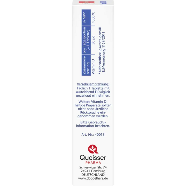 Doppelherz aktiv Vitamin D3 2000 - 60 Mini Tabletten| دوبل هيرز أكتيف فيتامين D3 2000 - 60 قرص صغير