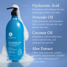 LUSETA Hyaluronic Acid Moisturizing Shampoo - ‏ 500ml | لوسيتا شامبو مرطب بالهيالورونيك اسيد - 500 مل