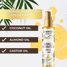 inecto natural Coconut hair oil with pure coconut oil - 100ml | إنكتو زيت الشعر بجوز الهند الطبيعي - 100 مل