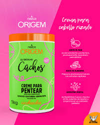 nazca Origem Cachos Cacheadas Creme Para Pentear 1Kg - 1kg | نازكا كريم تصفيف الشعر الكيرلي والمموج - 1 كغ