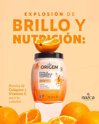 nazca Origem Bomba De Colageno E Vitamina C - 1 Kg - 1kg |نازكا أوريجم ماسك كولاجين وفيتامين C للشعر - 1 كغ