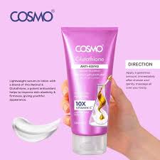 COSMO COSMETICS BODY SERUM IN LOTION BRIGHTENING - 330ml | كوزمو كوزمتكس لوشن جسم بالجلوتاثيون لتعزيز الإشراقة – 330 مل