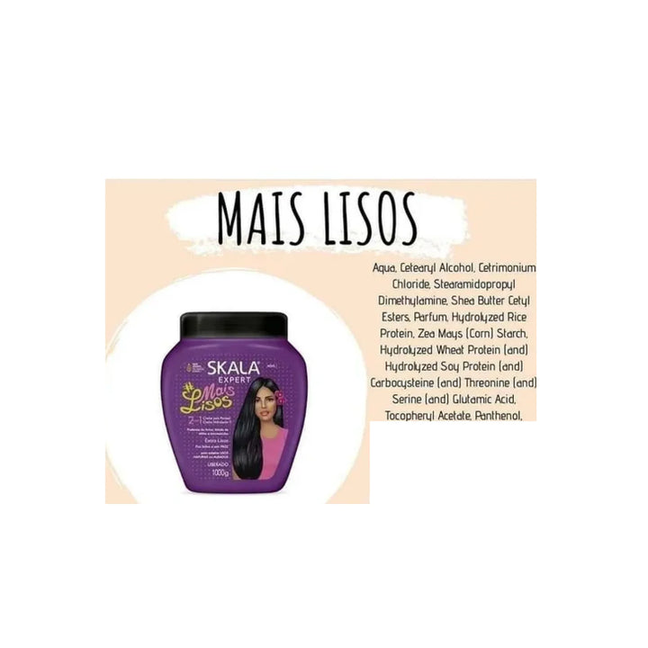 Skala Expert Mais Lisos Cream 2em1 - 1000g | سكالا اكسبريت كريم للشعر 2 في 1 - 1000 غ