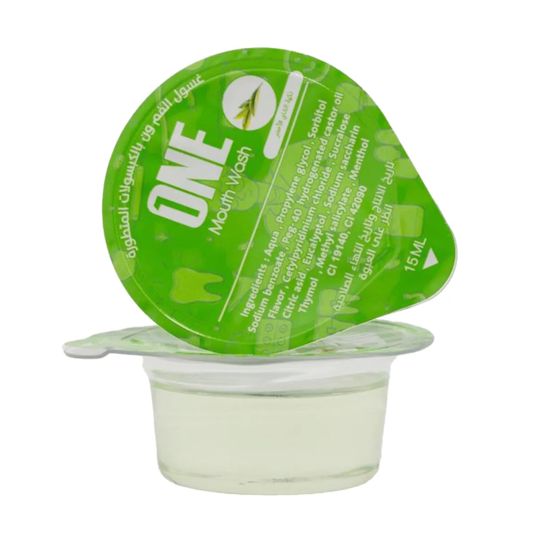 ONE Mouth Wash Green Tea 20 Capsules - 15ml | وان غسول فم - 15مل