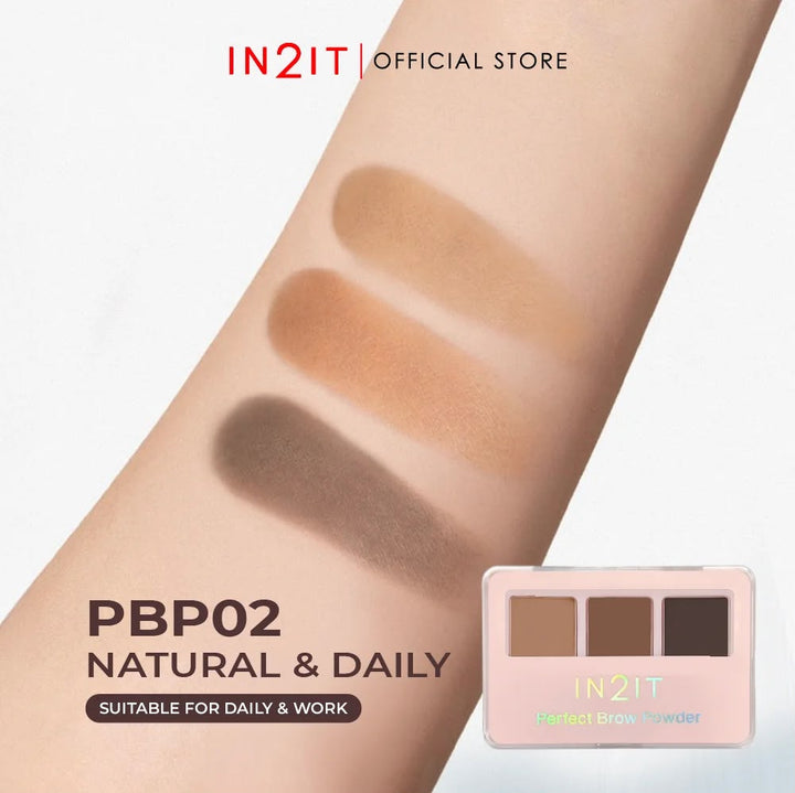 IN2IT Perfect Brow Powder - 3g |ان تو ات بودرة  لتحديد الحواجب - 3 غ