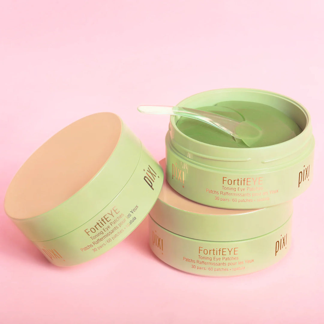 Pixi FortifEye Acacia Collagen & Peptides Toning Eye Patches - 60pads | بيكسي ماسك لمنطقة تحت العين بالكولاجين والببتدات - 60 قطعة