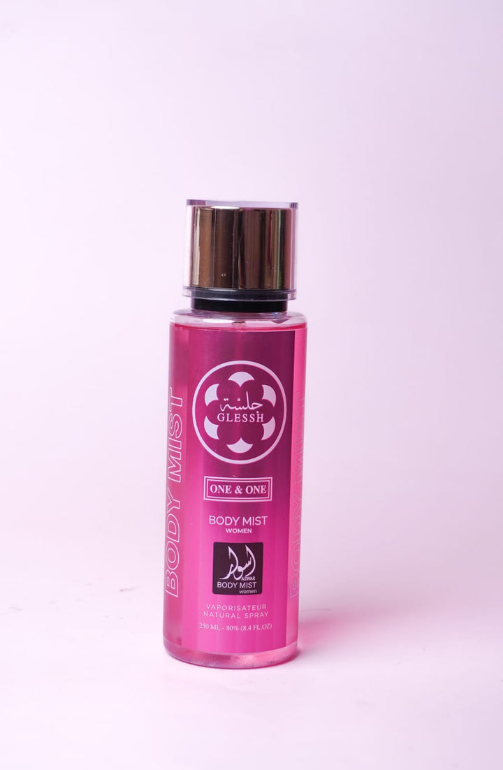 ASWAR BODY MIST ONE & ONE GLESSH W - 250ml |  اسوار ميست للجسم - 250 مل