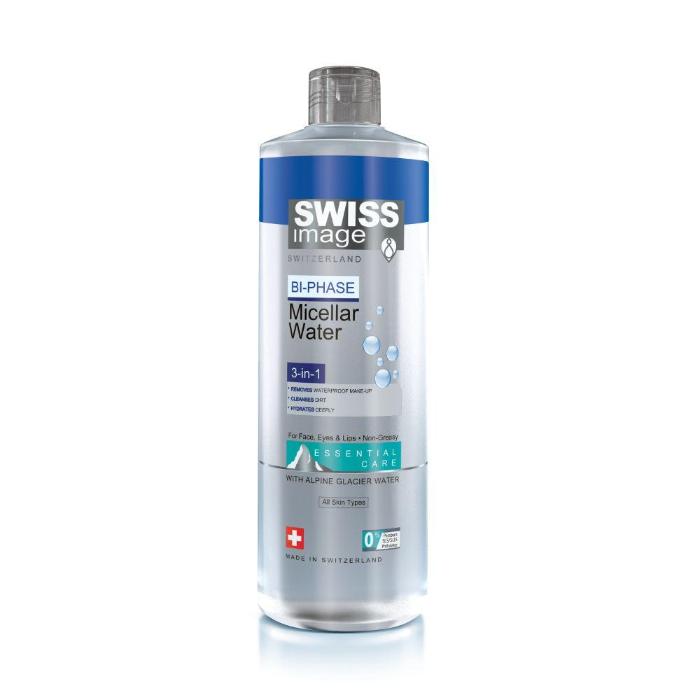 Swiss Image Bi-Phase 3-In-1 Micellar Water - 400ml | سويس إميج مزيل مكياج ميسيلر 3 في 1 - 400 مل