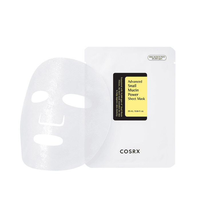 Cosrx Advanced Snail Mucin Power Sheet Mask 10 Sheets - 25ml | كوس ار اكس قناع ورقي متقدم بيوتين الحلزون - 25مل #5