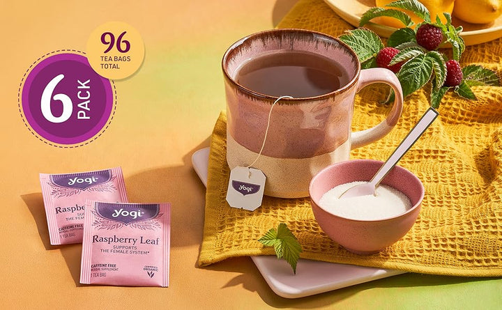 yogi Tea - Raspberry Leaf Tea, Supports the Reproductive System 16 Tea Bags - 29g - 29g | يوغي شاي ورقة توت العليق للنساء - 29غ #1