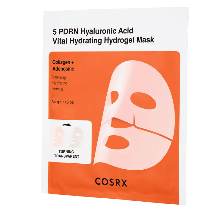 COSRX 5 PDRN Hyaluronic Acid Vital Hydrating Hydrogel Mask - 34gx3pcs - 34g | كوس ار اكس قناع هيدروجيل مرطب بحمض الهيالورونيك - 34غ #4