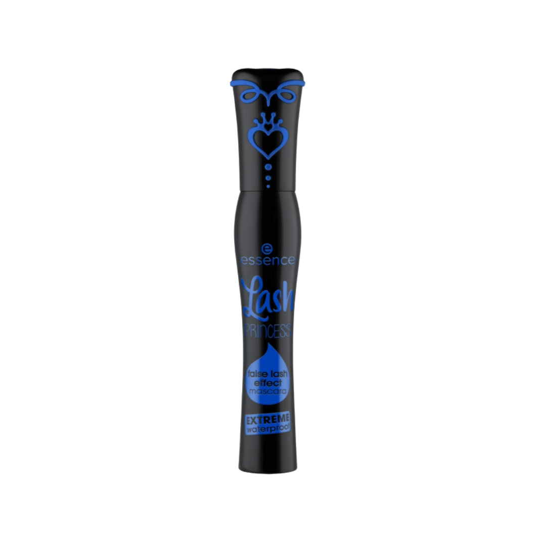 essence Lash Princess False Lash Effect Extreme Waterproof mascara, black tube with blue details