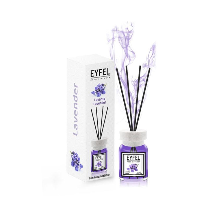 EYFEL Lavender Reed Diffuser - 120ml | ايفيل أعواد معطرة للجو برائحة اللافندر - 120 مل