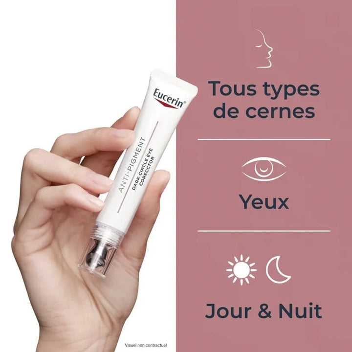 Eucerin Anti-Pigment Soin Contour des Yeux Illuminateur - 15ml | يوسيرين كريم تصحيح الهالات السوداء - 15مل
