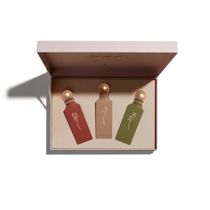 IBRAQ Ibrahim Al-Qurashi Irth Collection - 3x100ml |   مجموعة ارث دايموند من ابراهيم القرشي 3 × 100 مل