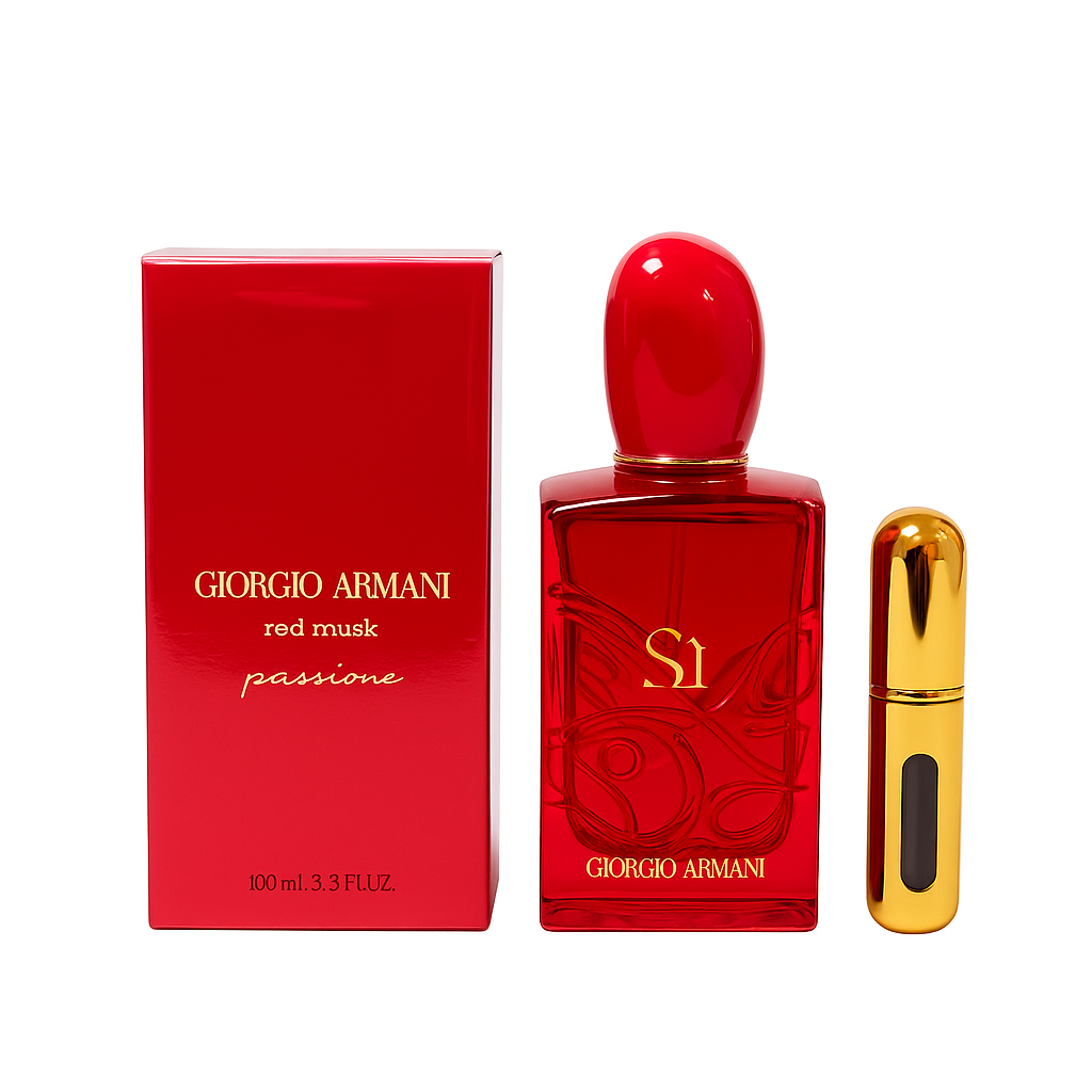 perfume samples SI PASSIONE RED MUSK 4,5 ML | جورجيو ارماني عينة عطر سي باشن ريد مسك للنساء - 4,5 مل