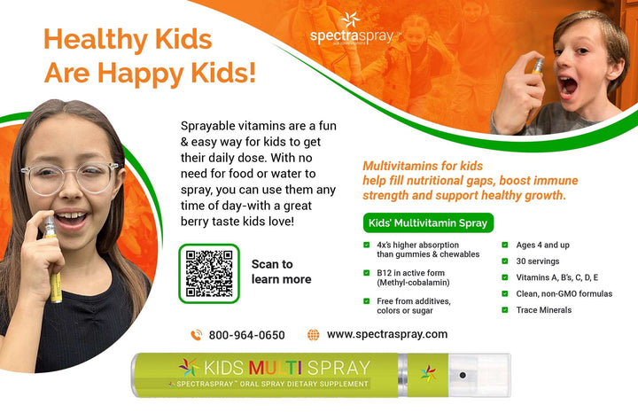 ivitamin kids multivitamin spray - 240 Sprays | اي فيتامين بخاخ فموي متعدد الفيتامينات للأطفال - 240 رشة