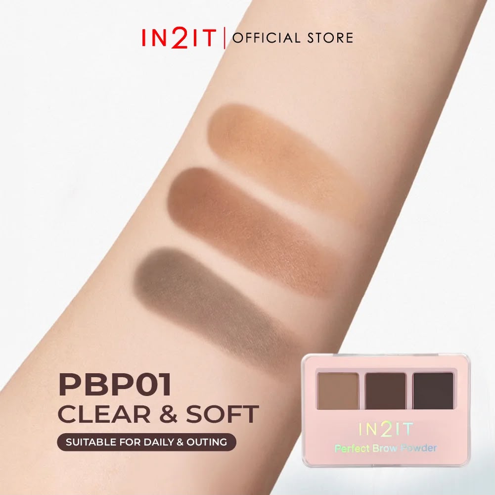 IN2IT Perfect Brow Powder - 3g |ان تو ات بودرة  لتحديد الحواجب - 3 غ