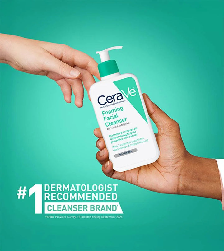 CeraVe Foaming Cleanser for Normal to Oily Skin Gel Moussant - 473ml | سيرافي غسول رغوي - 473مل