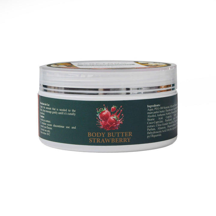 AL BATROS Body Butter Strarawberry - 200g | الباتروس زبدة الجسم بالفراولة - 200غ