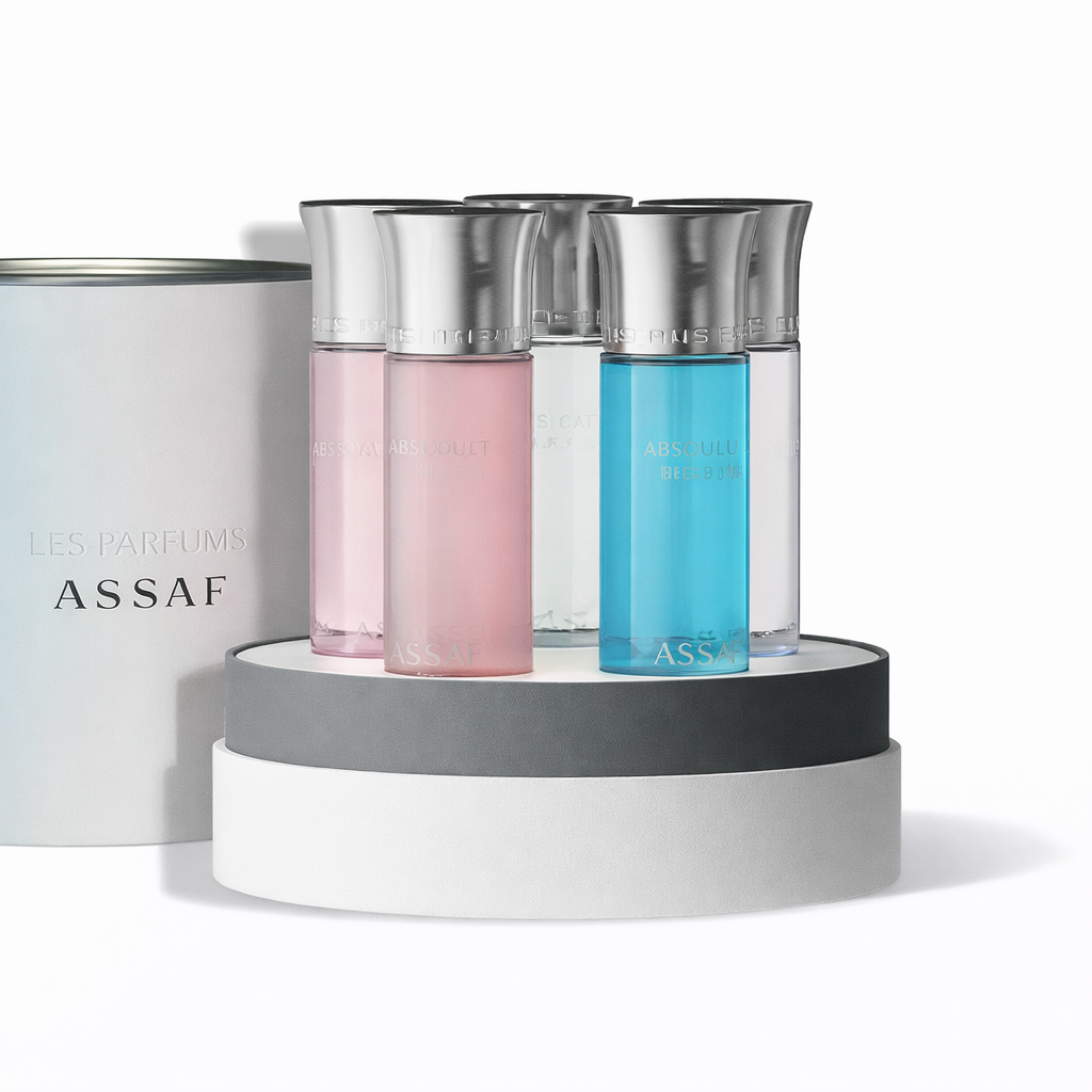 ASSAF Les Parfums Set   5*7,5 ml |  عساف سيت ميني ليست برفامز للنساء   -  5*7,5   مل
