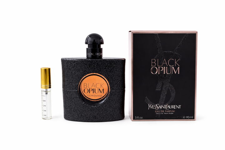 perfume samples YSL OPIUM BLACK  EDP - 4,5 ml |  4,5 عينة عطر ايف سان لوران بلاك اوبيوم او دو بارفيوم للنساء